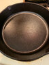 小幸福鑄鐵（KITCHEN LITTLE HAPPINESS KITCHEN）铸铁平底锅不粘锅无油烟厚铁锅煎锅无涂层烙饼锅燃气灶电磁炉通用 直径25cm单锅+隔热手套 25cm 实拍图