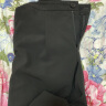 欧莎（OSA）高腰OL职业垂感西装裤子女春季新款显瘦休闲裤 黑色 XL 晒单实拍图