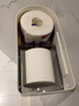双庆（ShuangQing）卫生间纸巾盒防水厕所纸巾盒免打孔卷纸抽纸厕纸盒卫生纸置物架 多功能可置物纸巾盒（高贵黑） 实拍图
