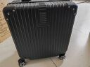 ULDUM行李箱小型拉杆箱旅行箱皮箱网红学生密码箱登机箱18吋化妆箱旅游 登机箱|尊贵黑 18英寸 实拍图