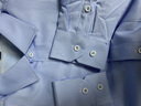 恒源祥轻奢含桑蚕丝长袖衬衫男秋冬季男士商务休闲正装衬衣中青年外套男 中兰 40 （胸围106cm） 实拍图