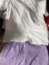 361°儿童短裤2024夏季轻运动系列女童中大童基础百搭针织短裤 紫 140 实拍图