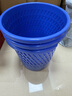 齐心（COMIX）直径25.5cm耐用经济型圆纸篓/清洁桶/垃圾桶 蓝色 办公文具 L202 实拍图