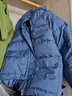 马克印象羽绒棉服女冬2025新款时尚短款棉袄韩系宽松oversize加厚棉衣女 XSDA13 茵曼  蓝色 L （适合120-140斤） 实拍图