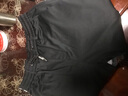 皮尔卡丹休闲裤男士秋冬季款爸爸裤子男中老年男士春季运动宽松加绒直筒裤 黑色(春秋款) 3XL 【160-180斤】 实拍图