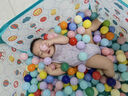 费雪（Fisher-Price）海洋球池 布制投篮儿童海洋球池球池围栏（配25个海洋球）F0316 实拍图