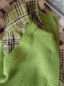 XEHCI春秋装新款针织衫女士宽松外穿衬衫领假两件毛衣女 226绿色 #L（建议105-120斤） 晒单实拍图