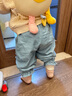 巴拉巴拉宝宝裤子秋装女长裤婴儿休闲牛仔裤时尚可爱精致甜美潮酷 粉蓝80004 80 cm 实拍图