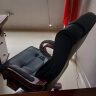 雅岛  老板椅真皮可躺实木办公椅家用按摩升降电脑椅办公室大班椅休闲椅 黑色PU皮+逍遥款 实木脚 实拍图