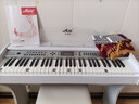 美乐斯（Miles）电子琴61键液晶显示多功能专业教学成人儿童小学生通用乐器 9958白色+礼包+白色琴凳 实拍图