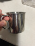 HUYO食品级316不锈钢水杯带盖幼儿园儿童杯防摔口杯定制带柄牛奶杯子 316儿童水杯7cm【无盖】 200ml 实拍图