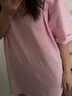 棉致t恤男纯棉潮流纯色小白宽松休闲短袖百搭情侣上衣 粉色 3XL 实拍图