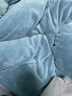 南极人（Nanjiren）冬季牛奶绒被套200x230cm单件被罩加厚珊瑚绒单人床上被单四件套 轻羽-高级灰【双面绒保暖】 单被套【加厚牛奶绒】 150cm*200cm 实拍图