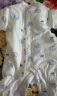 童泰婴儿秋冬衣服夹棉爬服0-1岁宝宝棉服连体衣哈衣 蓝色猫头鹰 73cm 实拍图
