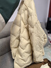 雪中飞轻薄短款羽绒服打底女小V领鸭绒保暖舒适短外套 奶白色 L 实拍图