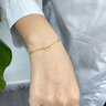 中国黄金（CHINA GOLD）黄金手链女足金爱心转运珠心形手饰母亲节生日礼物送女友老婆爱人 【送女友】爱心黄金手链 约2g 实拍图