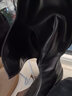 ZHR骑士靴女时尚V口显瘦长筒靴女不过膝百搭加绒女靴 CQ12A 黑色 38  实拍图