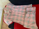 多俏美睡衣女夏季短袖长裤纯棉两件套装夏天薄款中年妈妈格子全棉家居服 TG61011女短袖 L 实拍图
