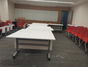 匠居士辅导班条桌折叠培训桌会议翻板桌带轮培训机构桌椅课桌学校书桌 尺寸颜色可定制 实拍图