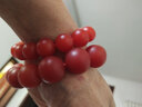 彩荷云南保山红色手串柿子红手串男女款石英岩处理 16mm手串 实拍图