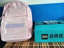 斯凯奇书包女小学生轻便减负大容量简约可DIY新款初中运动双肩包 L424K129-01F6 冰粉色 实拍图