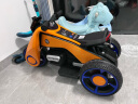 看宝贝儿童电动车儿童电动摩托车儿童摩托车电动车 mini款橘色+单驱+6V电瓶 实拍图