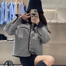 妍莉芬（yanlifen）小香风外套女装短款2025年春季新款休闲棒球服风衣外套上衣春秋 外套 L 【95-120斤】 实拍图