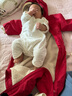 戴维贝拉（DAVE＆BELLA）过年加绒加厚秋冬连体衣婴儿衣服新生儿冬季外出服宝宝新年拜年服 红色DB12022-N 73cm （建议身高66-73cm） 实拍图