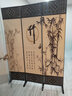 煦悦实木布艺屏风隔断现代中式简约屏风隔断折屏座屏玄关客厅餐厅书房宾馆酒店办公室阳台隔断屏风艾灸养生屏 详情页中图案留言客服或备注 2米高x0.5米宽双面图案一扇 实拍图