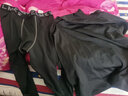 卡尔美（KELME）运动弹力紧身衣男加绒加厚保暖高领健身服足球打底衫男童 黑色 3XL/190 实拍图