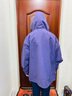 罗蒙（ROMON）冲锋夹克男女户外运动登山服连帽外套防风防水风衣紫色XL 实拍图