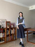 茵曼（INMAN）针织马甲女老钱风V领薄2025春冬女装新款学院风内搭毛衣上 苍灰色 XL 实拍图