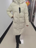 雅鹿羽绒服女2024年新款中长款女士羽绒服女加厚蓄热休闲时尚保暖外套 米色（蜂窝蓄热内里） XL（140-155斤） 实拍图