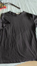 2025年新款夏装纯棉短袖t恤韩系宽松圆领休闲薄款大码上衣体恤衫 黑色【纯色】 3XL 【建议130-145斤】 实拍图