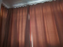 金蝉（JINCHAN）高遮光窗帘整套客厅卧室加厚防晒挂钩窗帘绒布 可可蛋奶 180*240 实拍图