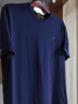 Polo Ralph Lauren 拉夫劳伦男装 经典版型针织圆领短袖T恤RL13256 400-蓝色 2XL 实拍图