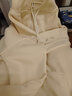 汐嘻卫衣男秋冬季加绒保暖可选美式潮牌运动连帽开衫外套上衣服夹克 杏色 L -建议100-110斤左右 实拍图