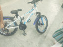 凤凰（PHOENIX） 青少年儿童自行车山地车男女学生变速碟刹减震越野赛车休闲单车 创酷20寸21速条轮白蓝色 实拍图