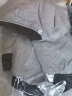 贵人熊外套男春秋季加绒加厚款休闲男装上衣服男士立领短款秋装保暖冬装 灰色 XL 实拍图