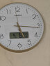 Timess 挂钟电波钟客厅万年历钟表简约日历温度时钟2024自动对时挂墙表 华贵金35CM电波款 实拍图