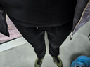 啄木鸟休闲裤男高端桑蚕丝裤子男夏季薄款运动男裤直筒宽松抗皱长裤子男 黑色【加绒款】 XL 【推荐142-152斤穿】 实拍图