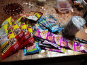 伊纳宝猫零食肉条宠物洁齿磨牙棒猫咪鸡肉海鲜双拼麻花零食猫条4条装 扇贝金枪鱼沙丁鱼味 实拍图