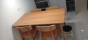 木邻托里诺餐桌樱桃木全实木餐桌椅组合长方形简约家用实木桌一桌四椅 1.4M+4巴适椅子 实拍图