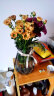 神瓶八玻玻璃干花透明花瓶欧式水培绿萝植物客厅摆件百合插描口加高花瓶 水中花（18+15）烟灰组合 实拍图