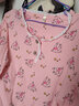 芊之雅（QIANZHIYA）秋天居家服睡衣女纯棉长袖夏套装秋冬甜美可爱全棉家居服春秋薄款 QZC-9099#氧化红 L （参考95-110斤） 实拍图