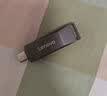 联想（Lenovo）128G 手机U盘 Type-C USB3.2 双接口旋转优盘 金属耐用 商务办公必备 SS370系列 灰色 实拍图