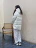 波司登（BOSIDENG）【反季】冬季极寒羽绒服鹅绒女款中长款连帽新国标商场同款外套 冰霜迷彩8959 S 160/84A 体重约110-130斤 实拍图