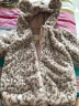 戴维贝拉（DAVE＆BELLA）冬季装女童加绒加厚保暖外套 宝宝夹棉豹纹外衣 粉色豹纹 110cm（5Y(建议身高105-115cm）） 实拍图