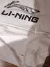 李宁（LI-NING）短袖t恤男装夏季新款棉质吸湿透气运动半袖男上衣圆领logo运动服 标准白 M/170 实拍图
