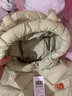 巴拉巴拉童装儿童羽绒服男童女童冬装厚款连帽外套立体造型可爱萌 豆沙绿40044（白鸭绒） 120 cm（充绒量95g） 实拍图